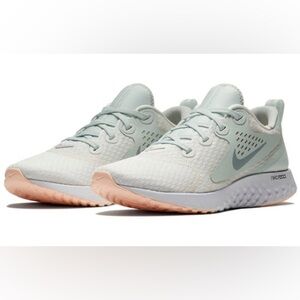 NIKE Women's Legend React Running Sneakers Off White/silver like color size 9